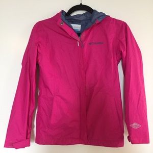 Girls Columbia rain jacket